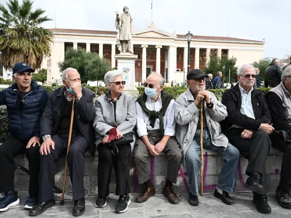 Συνταξιούχοι στην Αθήνα