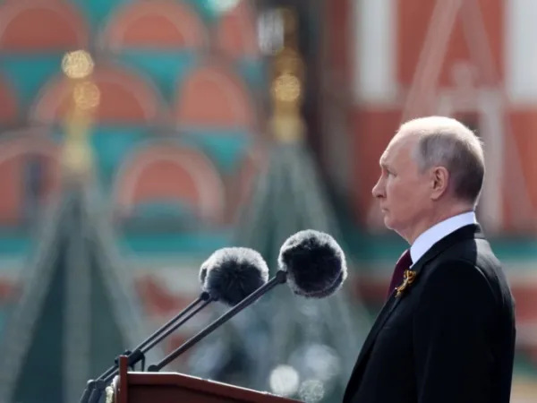 Ο πρόεδρος της Ρωσίας, Βλαντίμιρ Πούτιν, κατά την Ημέρα της Νίκης