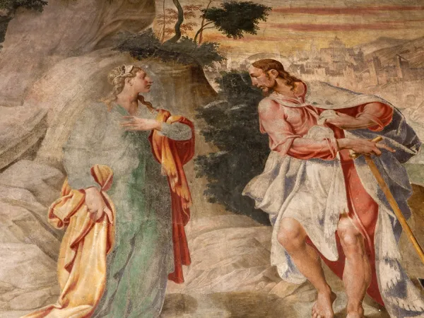 Οπτασία του Ιησού εμφανίζεται στη Μαρία Μαγδαληνή - Νωπογραφία από εκκλησία του Μιλάνο