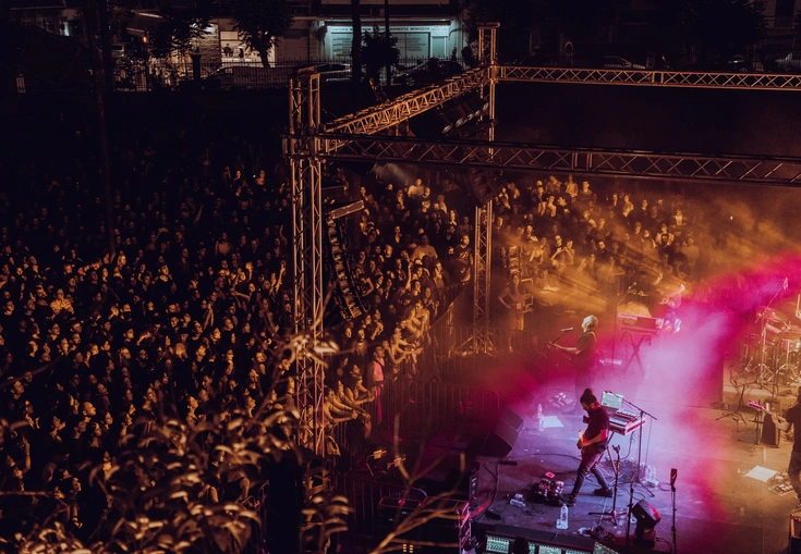 Ο Παύλος Παυλίδης στο UP FM Festival.