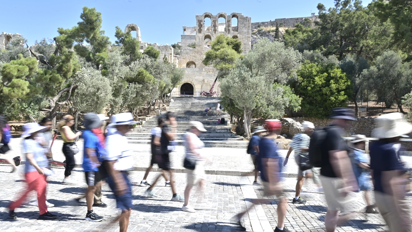 τουρίστες στην Αθήνα