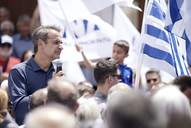 Kiriakos Mitsotakis sto githeio/sparti