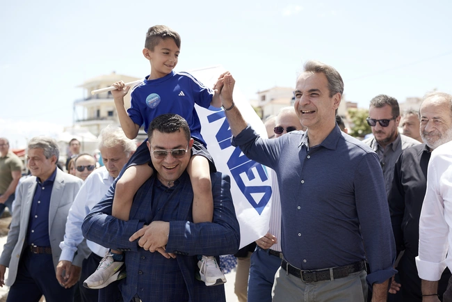 Kiriakos Mitsotakis sto githeio/sparti