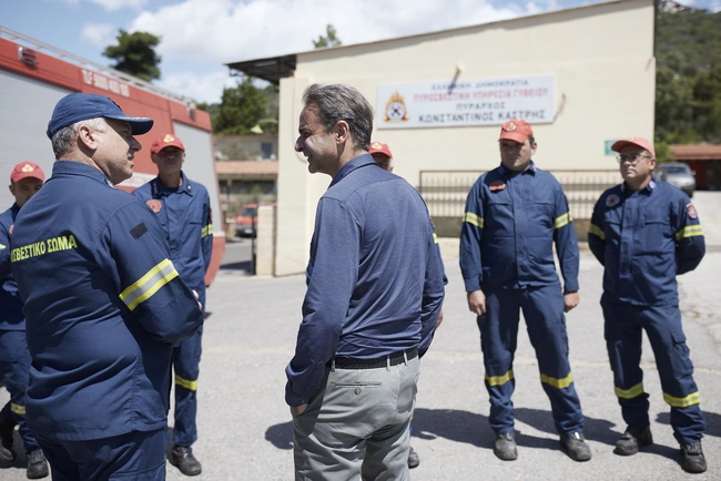 Kiriakos Mitsotakis sto githeio/sparti