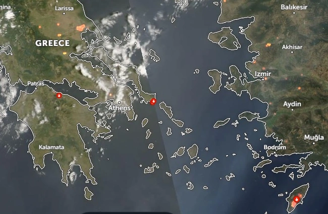 Πού έχει φωτιές τώρα