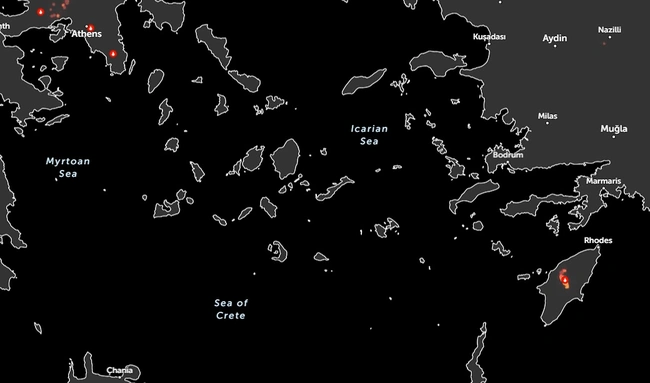 φωτιά τώρα στην Ελλάδα