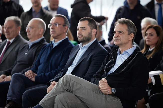 Ο Κυριάκος Μητσοτάκης στην Άμφισσα