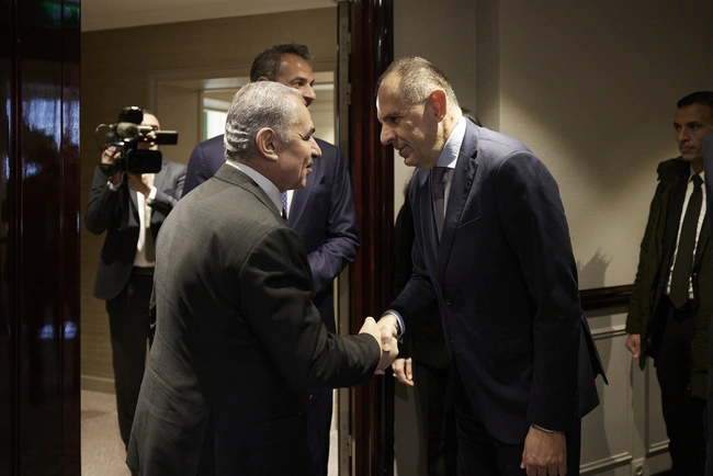 Συνάντηση Κυριάκου Μητσοτάκη με τον πρωθυπουργό της Παλαιστινιακής Αρχήςμ Mohammad Ibrahim Shtayyeh