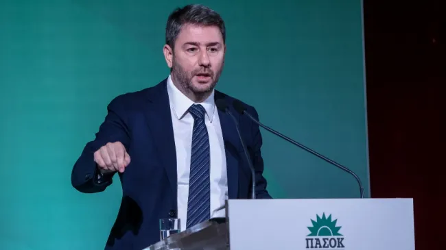 Ο πρόεδρος του ΠΑΣΟΚ-Κινήματος Αλλαγής, Νίκος Ανδρουλάκης