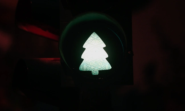 Πράσινο χριστουγεννιάτικο φανάρι