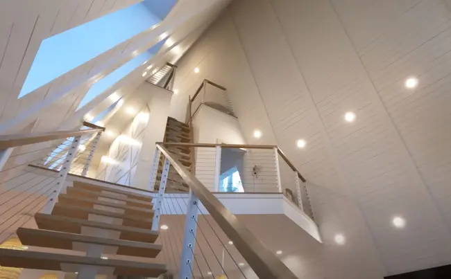 Οι σκάλες που οδηγούν στους ορόφους