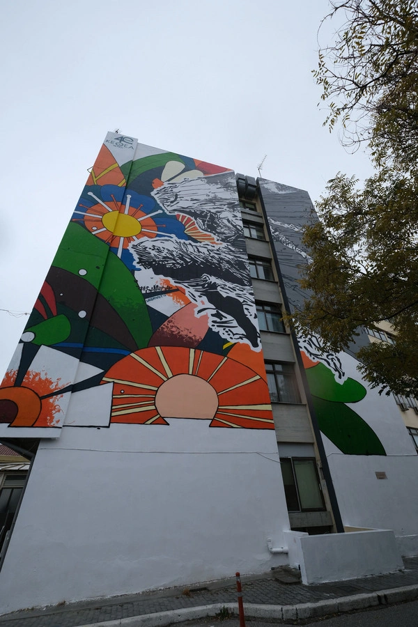 Μια τοιχογραφία κατά των εξαρτήσεων στο Ιπποκράτειο νοσοκομείο