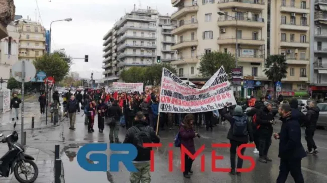 Πορεία στη Θεσσαλονίκη για την επέτειο δολοφονίας Γρηγορόπουλου