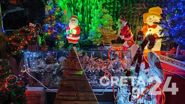 Στολισμένο σπίτι στην Κρήτη