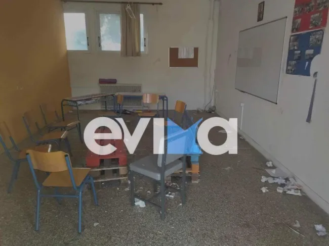 Βανδαλισμός σχολείου στη Χαλκίδα