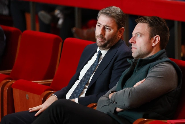 Ο Στέφανος Κασσελάκης και ο Νίκος Ανδρουλάκης