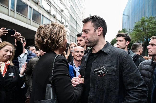 Ο Στέφανος Κασσελάκης και η Όλγα Γεροβασίλη