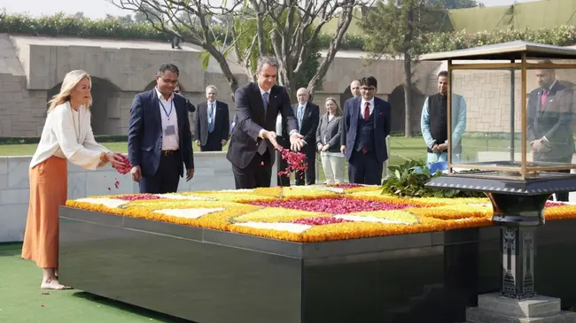 Μαρέβα και Κυριάκος Μητσοτάκης στην Ινδία