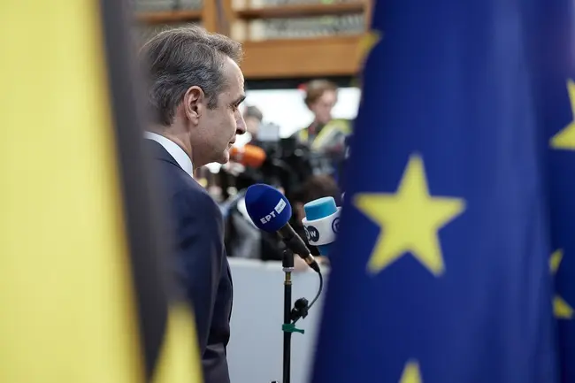 Ο Κυριάκος Μητσοτάκης στις Βρυξέλλες