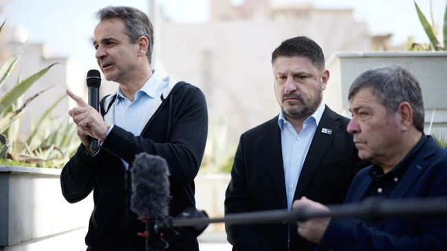 Στον Ασπρόπυργο ο Κυριάκος Μητσοτάκης