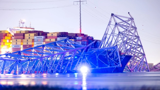 Κατάρρευση της γέφυρας στη Βαλτιμόρη