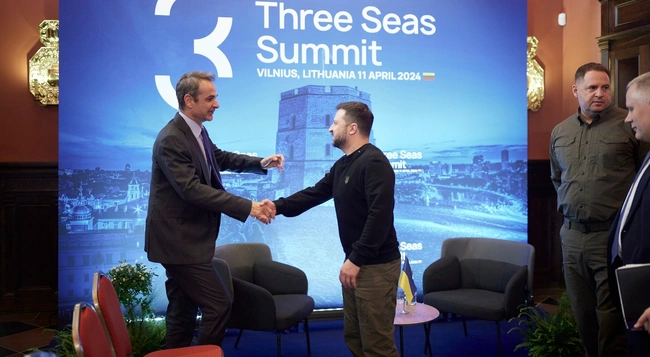 Κυριάκος Μητσοτάκης - Βολοντίμιρ Ζελένσκι