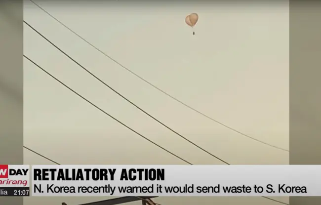 Balloons from North Korea