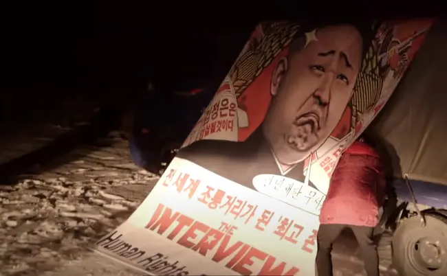 Launhing Balloon into North Korea