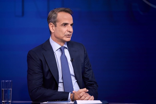 Ο Κυριάκος Μητσοτάκης στην ΕΡΤ