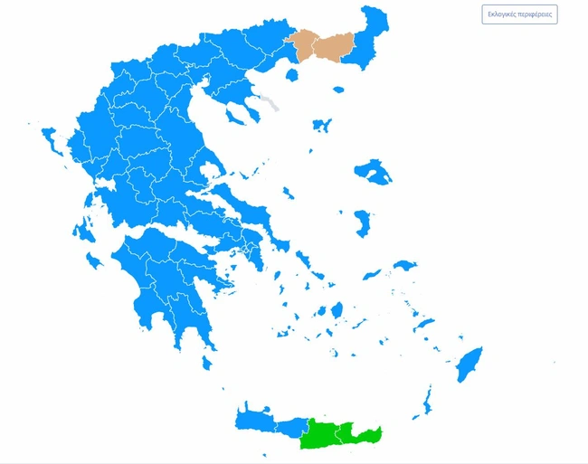 Ο χάρτης των εκλογών
