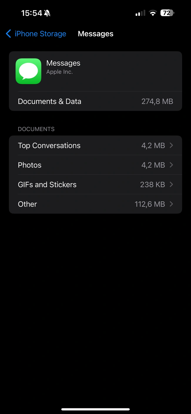 Αποθηκευτικός χώρος στο iPhone