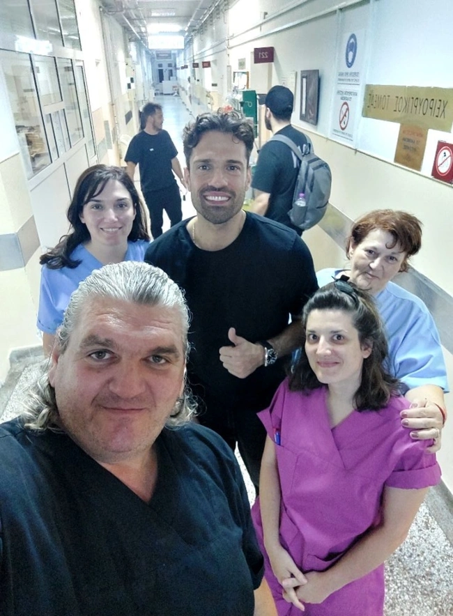 Ο Κωνσταντίνος Αργυρός στο Μαμάτσειο Νοσοκομείο Κοζάνης