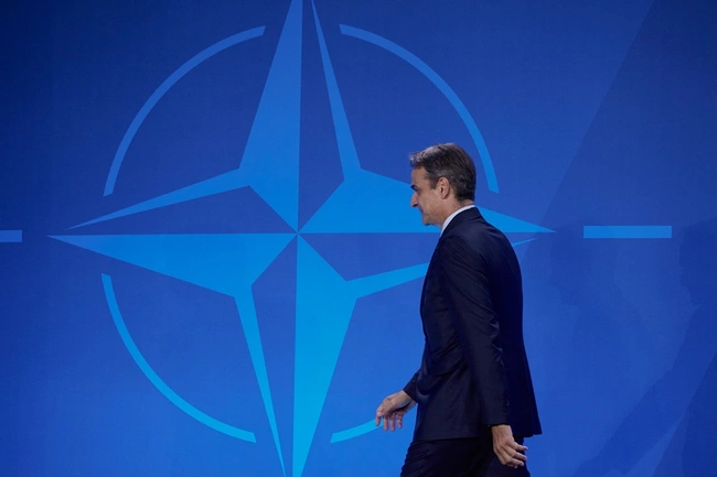 Ο Κυριάκος Μητσοτάκης στο ΝΑΤΟ