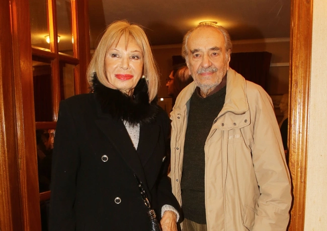 Ο Δημήτρης Καλλιβωκάς με τη Ρίκα Διαλυνά