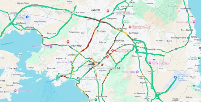 Χάρτης με την κίνηση