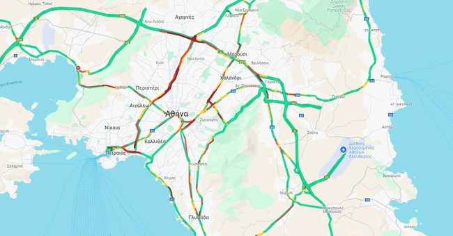 Χάρτης με την κίνηση