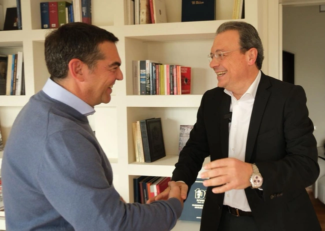 Ο Αλέξης Τσίπρας και ο Σωκράτης Φάμελλος