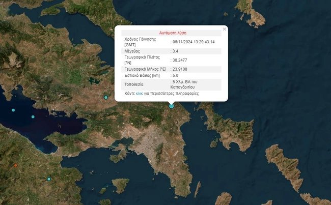 Σεισμός τώρα