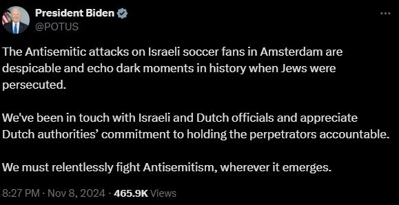 Η ανάρτηση του Τζό Μπάιντεν