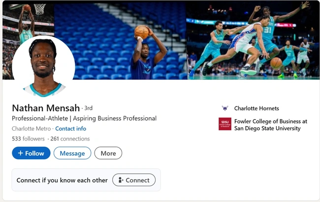 O Νέιθαν Μένσα στο LinkedIn 