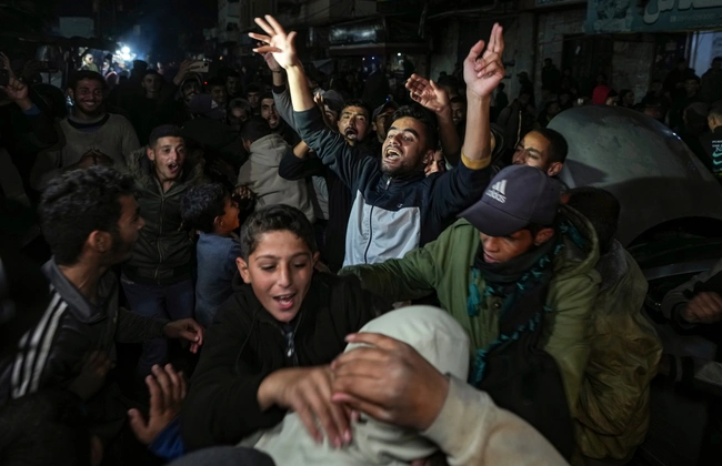 Πανηγυρισμοί στη Γάζα για τη συμφωνία με Ισραήλ