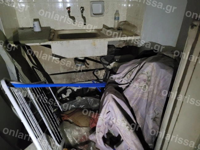 Ο τόπος του εγκλήματος στη Λάρισα