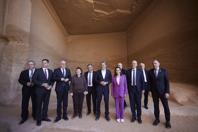 Συνάντηση Μητσοτάκη - Μπιν Σαλμάν