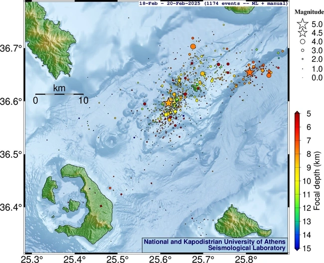 σεισμοί Σαντορίνη