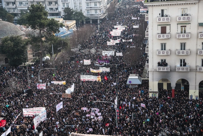 Συλλαλητήριο για τα Τέμπη στη Θεσσαλονίκη