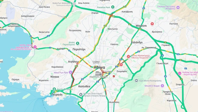 Η κίνηση στους δρόμους