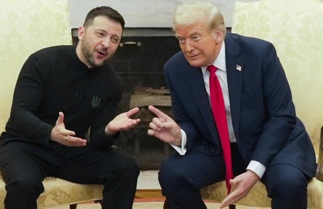 Ο Ντόναλντ Τραμπ και ο Βολοντίμιρ Ζελένσκι