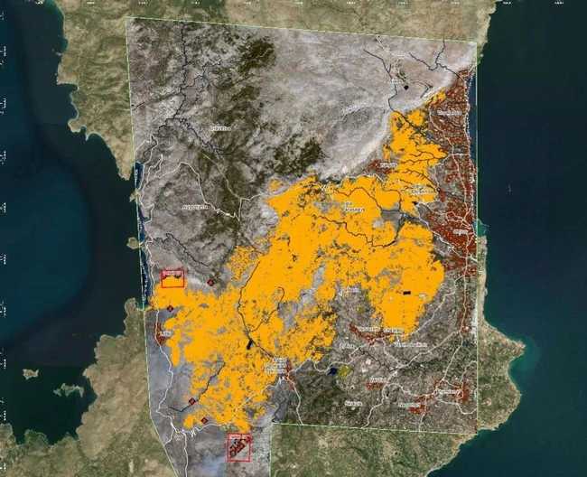 φωτιά στη Χίο 