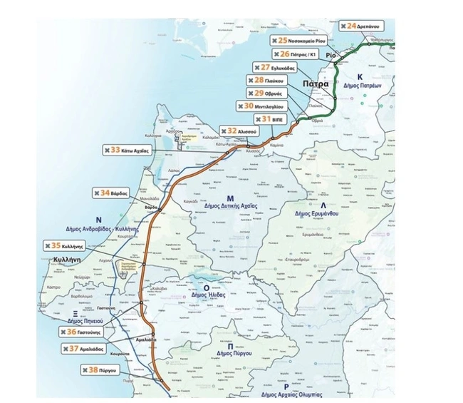 Χάρτης κόμβοι