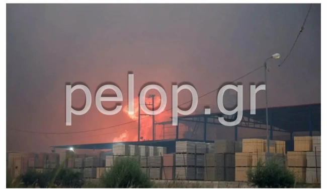 Φωτιά στη ΒΙΠΕ Πατρών